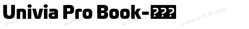 Univia Pro Book字体转换